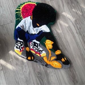 Handmade Colorful Abstract Art Rug